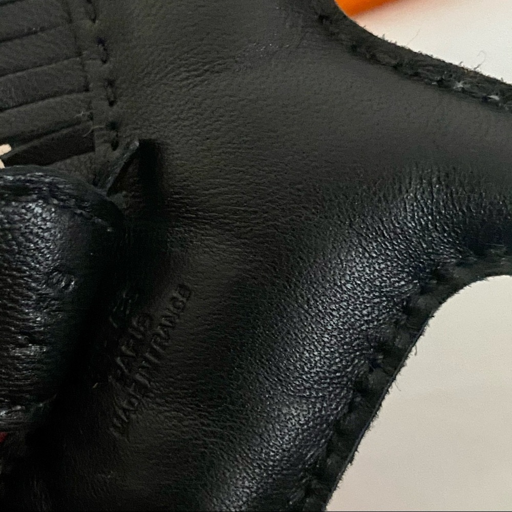 HERMES Milo Lambskin SO BLACK Rodeo Bag Charm - Picture 9 of 9